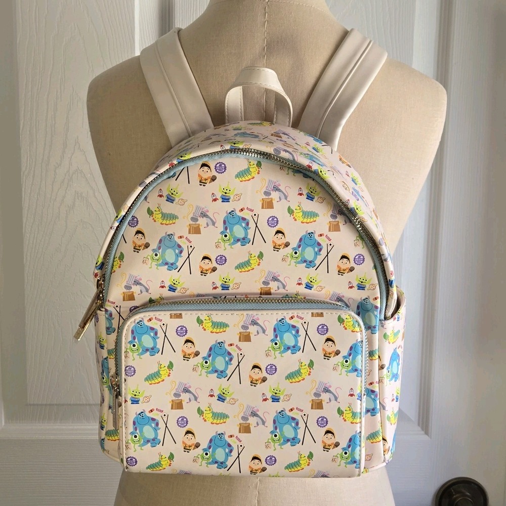 Disney‎ Danielle Nicole Pixar Snack Characters Mini Backpack Pockets